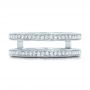  Platinum Custom Diamond Wedding Band - Top View -  102362 - Thumbnail