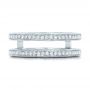 14k White Gold 14k White Gold Custom Diamond Wedding Band - Top View -  102362 - Thumbnail