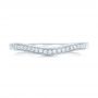 18k White Gold 18k White Gold Custom Diamond Wedding Band - Top View -  102406 - Thumbnail