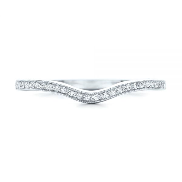  Platinum Platinum Custom Diamond Wedding Band - Top View -  102454