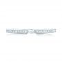 18k White Gold Custom Diamond Wedding Band - Top View -  102598 - Thumbnail