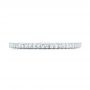 18k White Gold 18k White Gold Custom Diamond Wedding Band - Top View -  102608 - Thumbnail