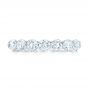 14k White Gold 14k White Gold Custom Diamond Wedding Band - Top View -  102746 - Thumbnail