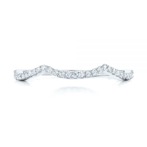 Platinum Custom Diamond Wedding Band - Top View -  102753