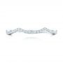 14k White Gold 14k White Gold Custom Diamond Wedding Band - Top View -  102753 - Thumbnail