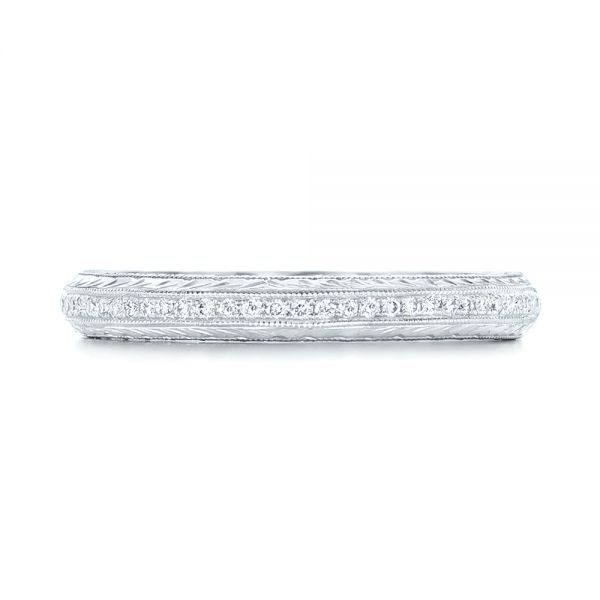  Platinum Custom Diamond Wedding Band - Top View -  102768