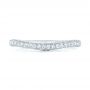 18k White Gold 18k White Gold Custom Diamond Wedding Band - Top View -  102773 - Thumbnail