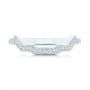 18k White Gold Custom Diamond Wedding Band - Top View -  102784 - Thumbnail