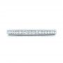 14k White Gold 14k White Gold Custom Diamond Wedding Band - Top View -  102832 - Thumbnail