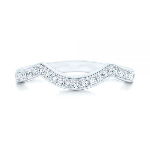  Platinum Platinum Custom Diamond Wedding Band - Top View -  102837