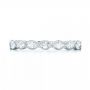 14k White Gold 14k White Gold Custom Diamond Wedding Band - Top View -  103039 - Thumbnail