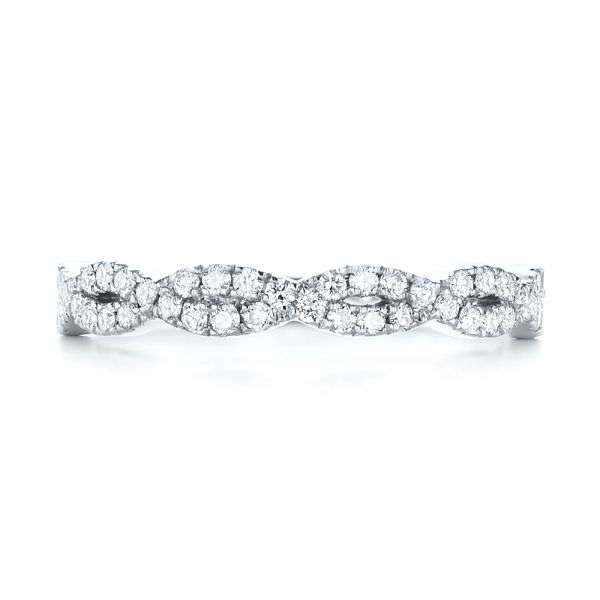  Platinum Platinum Custom Diamond Wedding Band - Top View -  103438