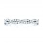 18k White Gold 18k White Gold Custom Diamond Wedding Band - Top View -  103438 - Thumbnail
