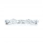 18k White Gold 18k White Gold Custom Diamond Wedding Band - Top View -  103913 - Thumbnail