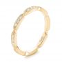 14k Yellow Gold 14k Yellow Gold Custom Diamond Wedding Band - Three-Quarter View -  102259 - Thumbnail