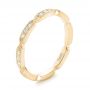 18k Yellow Gold 18k Yellow Gold Custom Diamond Wedding Band - Three-Quarter View -  102259 - Thumbnail