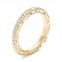 18k Yellow Gold 18k Yellow Gold Custom Diamond Wedding Band - Three-Quarter View -  102350 - Thumbnail