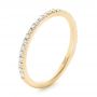 18k Yellow Gold 18k Yellow Gold Custom Diamond Wedding Band - Three-Quarter View -  102351 - Thumbnail