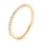 18k Yellow Gold 18k Yellow Gold Custom Diamond Wedding Band - Three-Quarter View -  102351 - Thumbnail