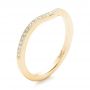 18k Yellow Gold 18k Yellow Gold Custom Diamond Wedding Band - Three-Quarter View -  102454 - Thumbnail