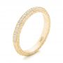 18k Yellow Gold 18k Yellow Gold Custom Diamond Wedding Band - Three-Quarter View -  102768 - Thumbnail