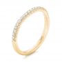 18k Yellow Gold 18k Yellow Gold Custom Diamond Wedding Band - Three-Quarter View -  102773 - Thumbnail