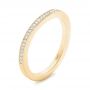 18k Yellow Gold 18k Yellow Gold Custom Diamond Wedding Band - Three-Quarter View -  102811 - Thumbnail