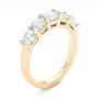 18k Yellow Gold 18k Yellow Gold Custom Diamond Wedding Band - Three-Quarter View -  102953 - Thumbnail