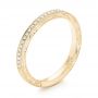 14k Yellow Gold 14k Yellow Gold Custom Diamond Wedding Band - Three-Quarter View -  103326 - Thumbnail