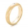 14k Yellow Gold 14k Yellow Gold Custom Diamond Wedding Band - Three-Quarter View -  103378 - Thumbnail