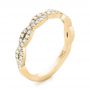 14k Yellow Gold 14k Yellow Gold Custom Diamond Wedding Band - Three-Quarter View -  103438 - Thumbnail