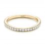 14k Yellow Gold 14k Yellow Gold Custom Diamond Wedding Band - Flat View -  102023 - Thumbnail