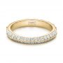 18k Yellow Gold 18k Yellow Gold Custom Diamond Wedding Band - Flat View -  102051 - Thumbnail