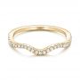 18k Yellow Gold 18k Yellow Gold Custom Diamond Wedding Band - Flat View -  102149 - Thumbnail