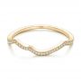 14k Yellow Gold 14k Yellow Gold Custom Diamond Wedding Band - Flat View -  102204 - Thumbnail