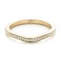14k Yellow Gold 14k Yellow Gold Custom Diamond Wedding Band - Flat View -  102256 - Thumbnail