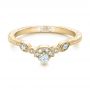 14k Yellow Gold 14k Yellow Gold Custom Diamond Wedding Band - Flat View -  102262 - Thumbnail