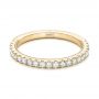 18k Yellow Gold 18k Yellow Gold Custom Diamond Wedding Band - Flat View -  102291 - Thumbnail