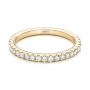 14k Yellow Gold 14k Yellow Gold Custom Diamond Wedding Band - Flat View -  102291 - Thumbnail