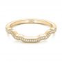 14k Yellow Gold 14k Yellow Gold Custom Diamond Wedding Band - Flat View -  102300 - Thumbnail