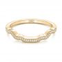 14k Yellow Gold 14k Yellow Gold Custom Diamond Wedding Band - Flat View -  102300 - Thumbnail