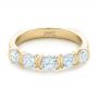 18k Yellow Gold 18k Yellow Gold Custom Diamond Wedding Band - Flat View -  102301 - Thumbnail