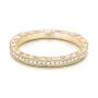 18k Yellow Gold 18k Yellow Gold Custom Diamond Wedding Band - Flat View -  102350 - Thumbnail