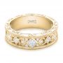 14k Yellow Gold 14k Yellow Gold Custom Diamond Wedding Band - Flat View -  102426 - Thumbnail