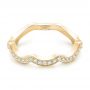 18k Yellow Gold 18k Yellow Gold Custom Diamond Wedding Band - Flat View -  102484 - Thumbnail