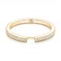 14k Yellow Gold 14k Yellow Gold Custom Diamond Wedding Band - Flat View -  102598 - Thumbnail