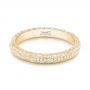 18k Yellow Gold 18k Yellow Gold Custom Diamond Wedding Band - Flat View -  102768 - Thumbnail