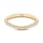 18k Yellow Gold 18k Yellow Gold Custom Diamond Wedding Band - Flat View -  102773 - Thumbnail