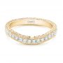 18k Yellow Gold 18k Yellow Gold Custom Diamond Wedding Band - Flat View -  102887 - Thumbnail