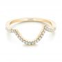 14k Yellow Gold 14k Yellow Gold Custom Diamond Wedding Band - Flat View -  103130 - Thumbnail